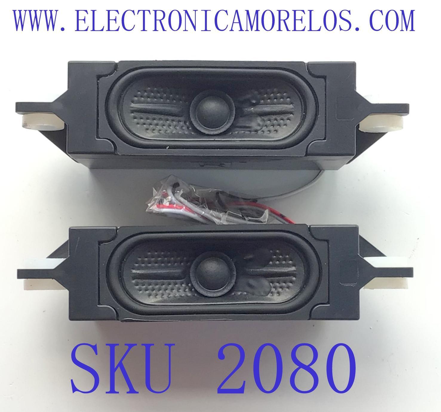 KIT DE BOCINAS ORIGINAL PARA TV HISENSE 2 PIEZAS / NUMERO DE PARTE VIT33100 / 220210K / 10W6Ω / PANEL JHD315X1H61-TXL / MODELO 32H4G5 / 32A45K / 32A4K / 40A4NV / 43A4NV / 43A43KV